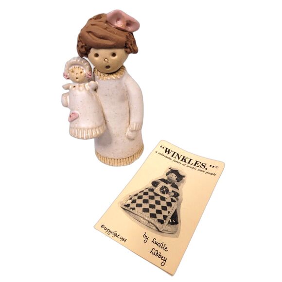 RARE Vintage NWT Winkles Pottery Handcrafted Oil Lamp Americana Cottagecore - Picture 2 of 9